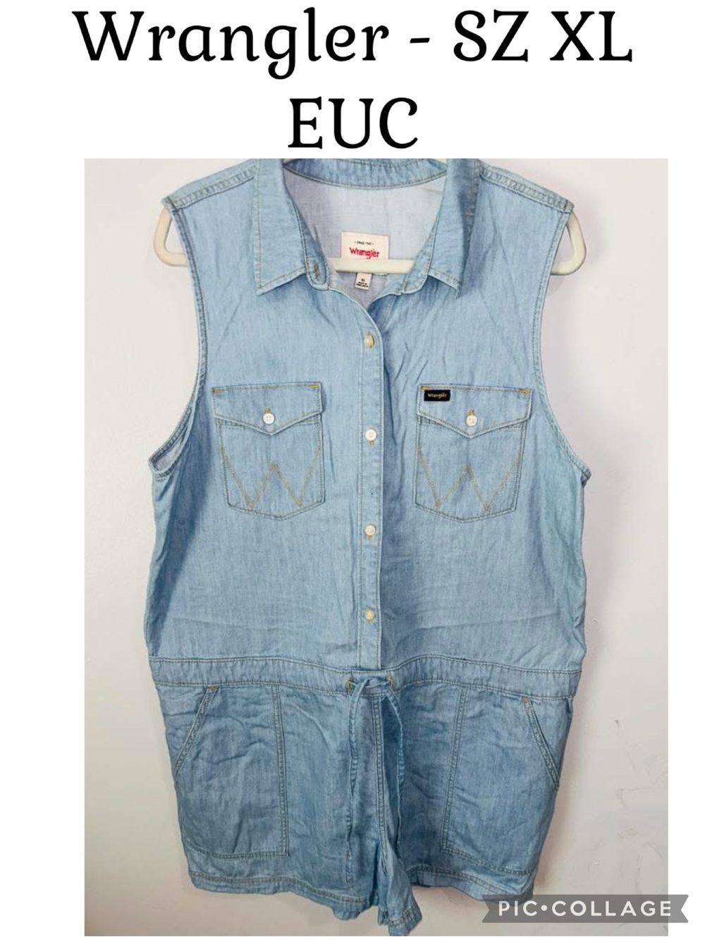 WRANGLER Romper sz XL EUC